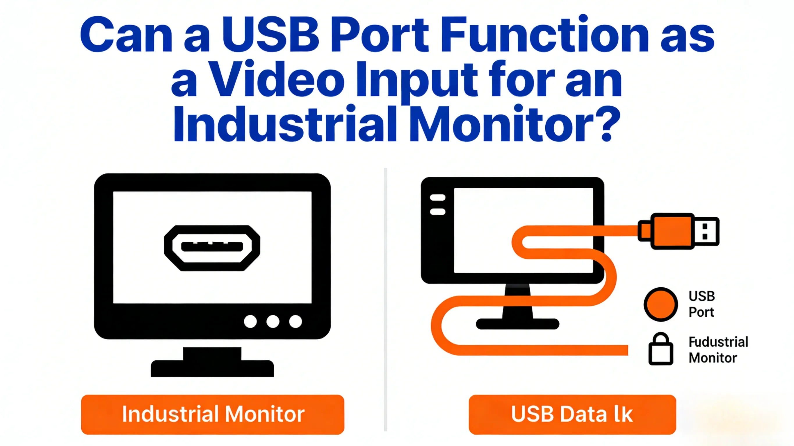 Can a USB Port Function as a Video Input for an Industrial Monitor ...