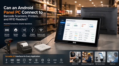 Can an Android Panel PC Connect to Barcode Scanners, Printers, and RFID Readers?