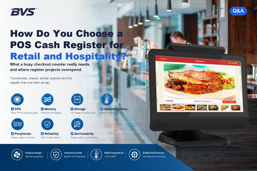 How to choose a POS cash register for retail and hospitality counters