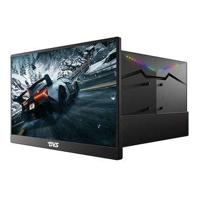 BVS 17.3" Portable Monitor, 1080P/4K FHD 100% sRGB IPS Gaming Monitor Laptop Monitor with Built-in Kickstand MINI HD USB Type-C External Screen for PC Mac Phone