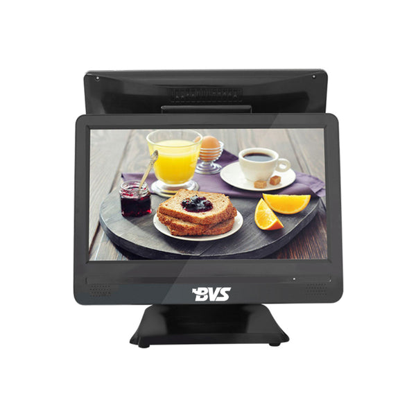 BVS-SW156T2 Dual  Screen Touchscreen Cash Register, 15.6+15.6 POS Systems,CPU Core i5, 8gb Ram, 128gb Ssd,for Retail, Catering, Hospitality
