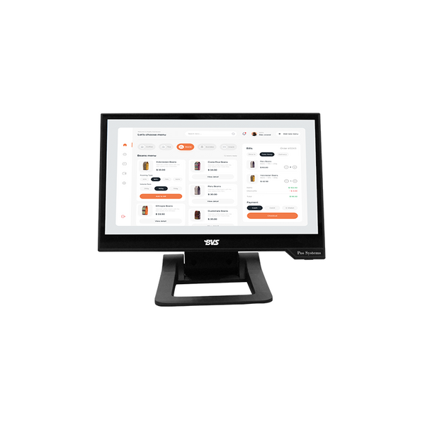BVS-SW156A1 15.6" Touch Screen POS Terminal – High-Performance Core I3/I5/I7th Gen,8GB+128GB with Sleek Foldable Design