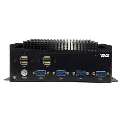 BVS GW-E Fanless PC, Industrial Mini Pc , Core i5 8th Gen, 8GB RAM 128GB SSD,HD+VGA，LAN*2，USB*6，RS232/485*2,Full Metal Industrial Fanless Mini PC