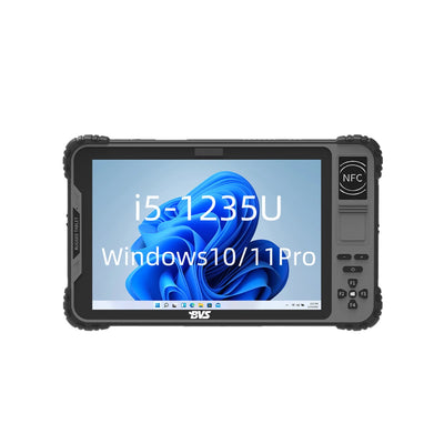 BVS 10.1" Windows 11 Industrial Tablet  Intel Core i5/i7 CPU 16GB RAM 256GB SSD IP65 MIL-STD Drop Proof  5G & WiFi 6  Removable Battery  Sunlight-Readable Screen with Biometric Reader,  RFID, NFC