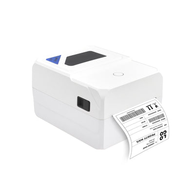BVS-919 White 80mm Thermal Receipt & Label Printer with USB and Bluetooth, Wireless POS Printer for Retail and Restaurant