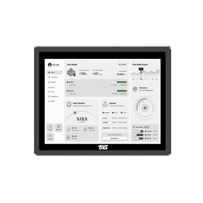 BVS-QG150WL 15 inch Fanless Industrial Panel PC, All in One Industrial Embedded Panel PC with Capacitive Touch Screen, 2xUSB2.0,2xUSB3.0,HDMI,2xRS232,LAN (I5, 8GB RAM 128GB SSD)
