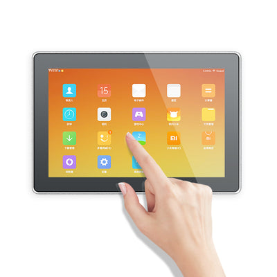 BVS-QR101 10.1" Android PoE Wall Panel Computer Metal Case Touch Screen for Office Meeting Room Booking Occupancy Monitoring Energy Management and Smart Lighting Control
