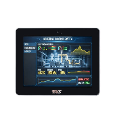 BVS-QW104 10.4 Inch Fanless Industrial Panel PC with Capacitive Touch Screen, Intel Core i5, 8GB RAM, 128GB SSD, Multi-Ports (2xUSB3.0, 2xUSB2.0, HD, VGA, LAN)